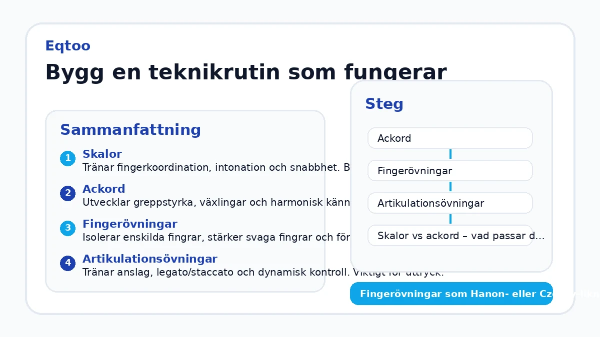 Bygg en teknikrutin som fungerar