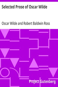 Cover of Selected Prose of Oscar Wilde — Edition Insights