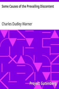 Cover of Some Causes of the Prevailing Discontent — Context and Discussion