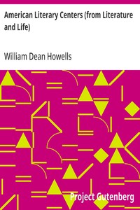 Cover of American Literary Centers (from ...