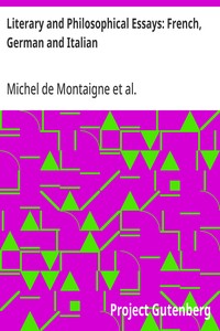 Cover of Literary and Philosophical Essay...