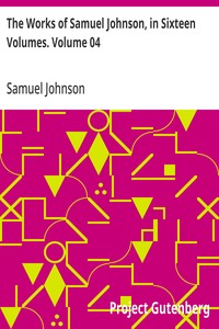 Cover of The Works of Samuel Johnson, in Sixteen Volumes. Volume 04 — Reading Notes