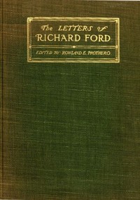Cover of The letters of Richard Ford, 179...