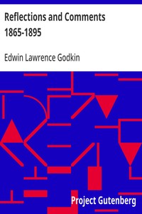 Cover of Reflections and Comments 1865-18...