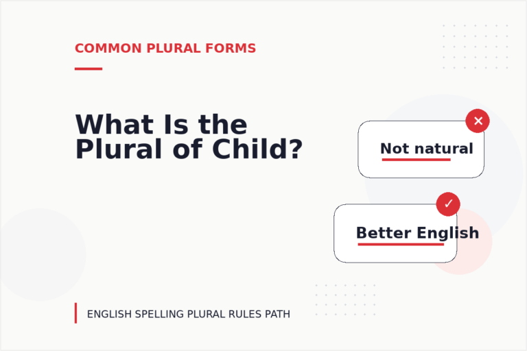 What Is the Plural of Child?