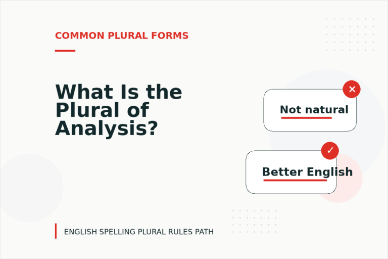 What Is the Plural of Analysis?