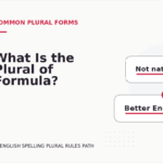 What Is the Plural of Formula?