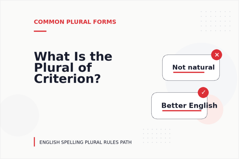 What Is the Plural of Criterion?