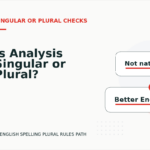 Is Analysis Singular or Plural?