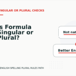 Is Formula Singular or Plural?