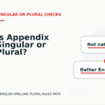 Is Appendix Singular or Plural?