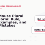 Mouse Plural Form: Rule, Examples, and Mistakes