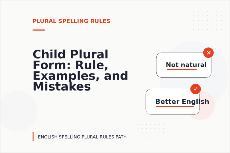 Child Plural Form: Rule, Examples, and Mistakes Child Plural Form: Rule, Examples, and Mistakes