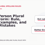 Person Plural Form: Rule, Examples, and Mistakes