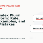 Index Plural Form: Rule, Examples, and Mistakes