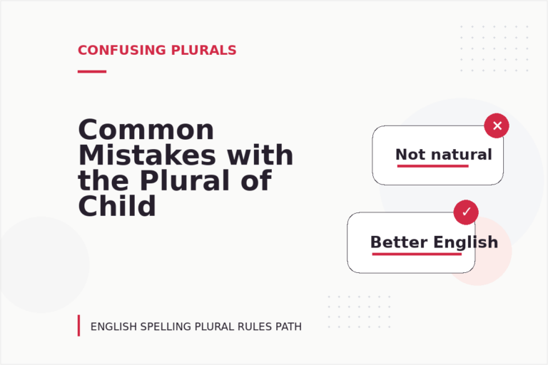 Common Mistakes with the Plural of Child