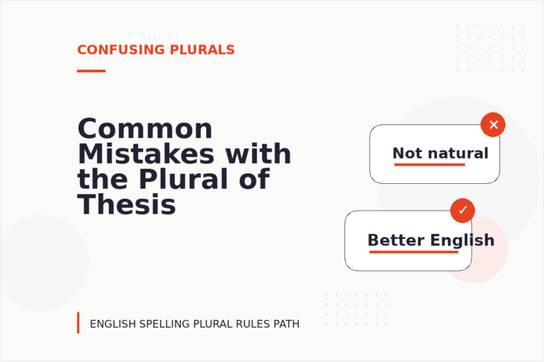 Common Mistakes with the Plural of Thesis