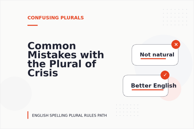 Common Mistakes with the Plural of Crisis