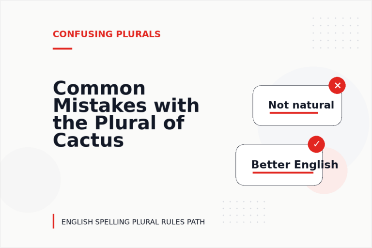 Common Mistakes with the Plural of Cactus